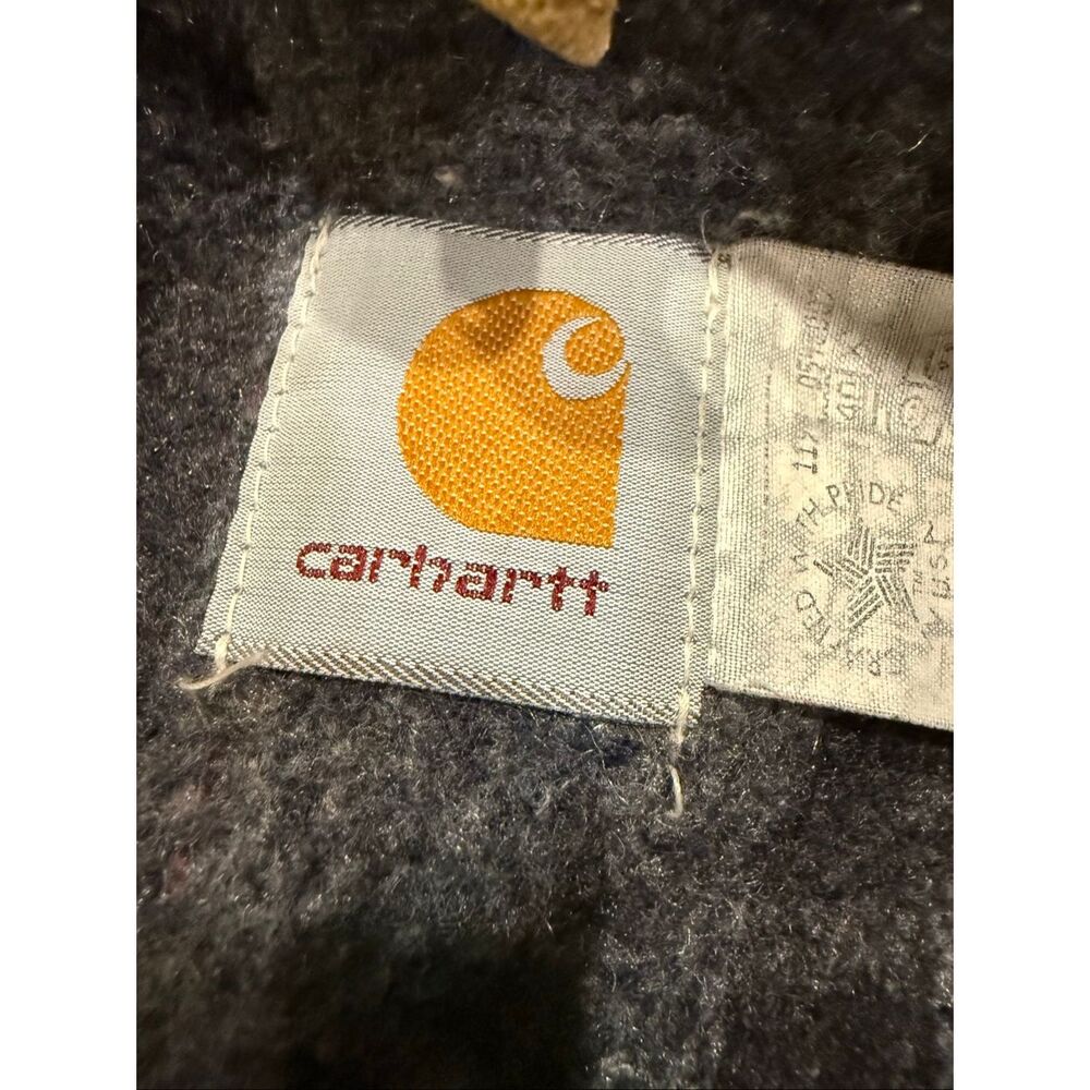 Vintage Carhartt J01 BRN Detroit Jacket Blanket Lined USA Made Workwear 42 Regul - Picture 3 of 14